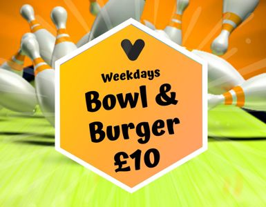 Hive bowling offer bowl and burger in Northumberland